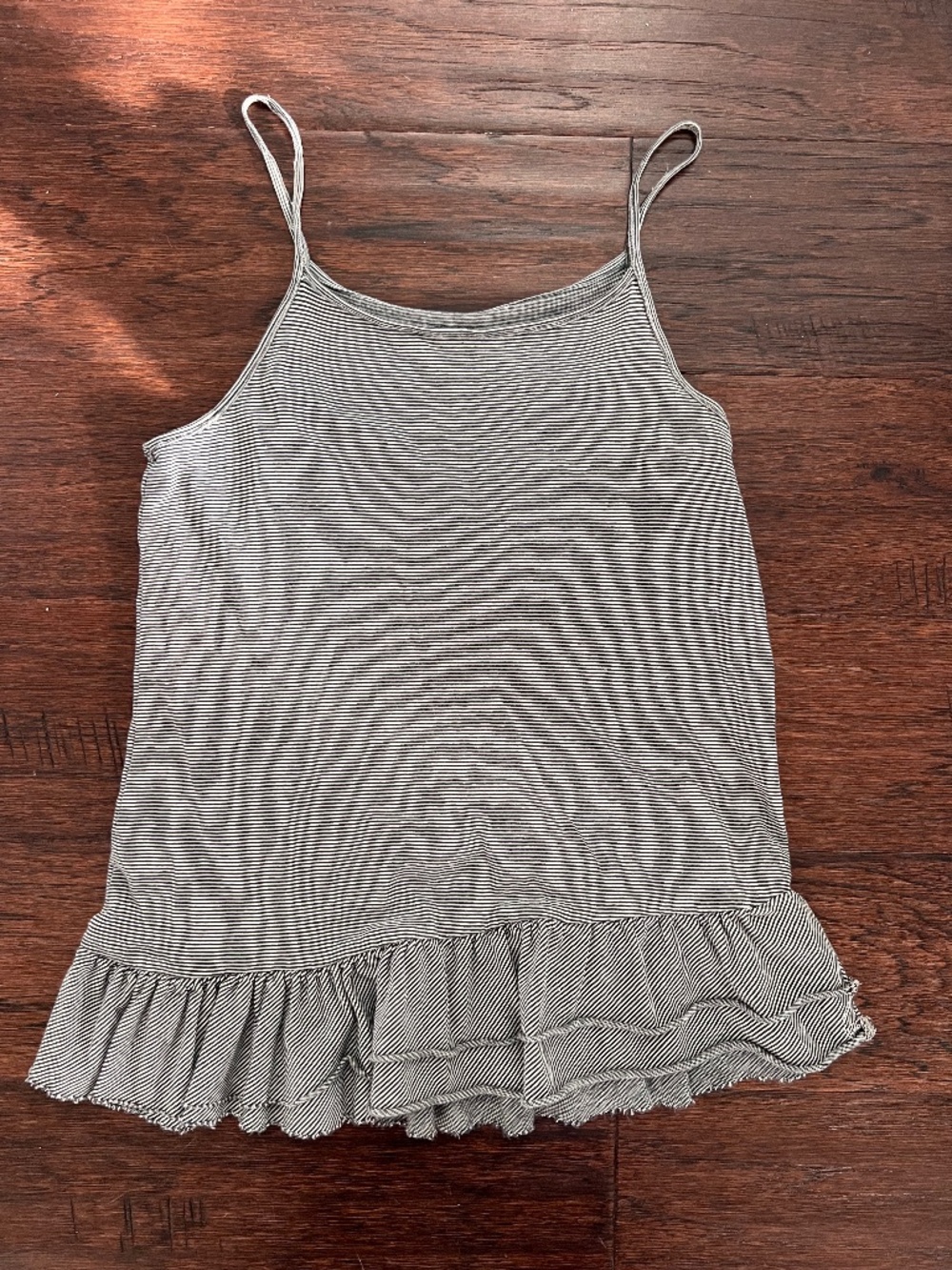 Crewcuts by J.Crew Girls Striped Tiered Peplum Cami Tank Top Size 8